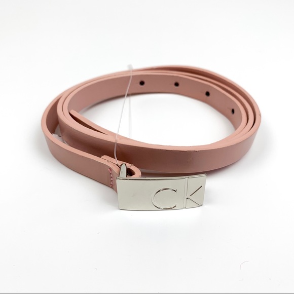 pink calvin klein belt